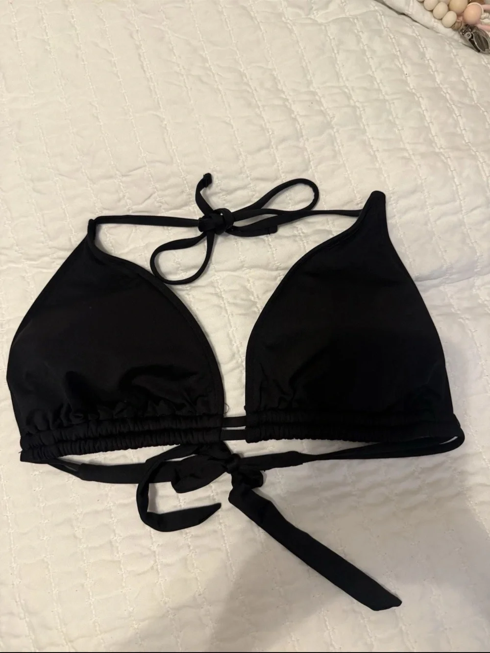 Mossimo Women's Size D/DD Black Halter Style Bikini Top